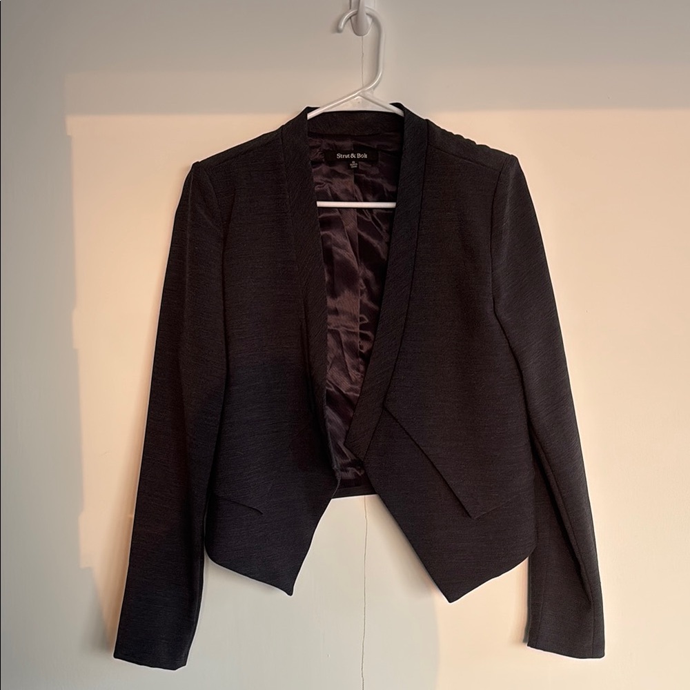 Slate/Navy Contemporary Jacket with Tailored Cut
